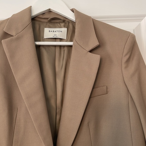 Aritzia Babaton Agency blazer, XXS, taupe beige - Picture 3 of 6